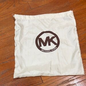 Michael Kors Cream Dust Bag with Brown Logo shoe bag